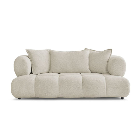 Canapé BOBOCHIC Alya 2 places en tissu bouclette beige