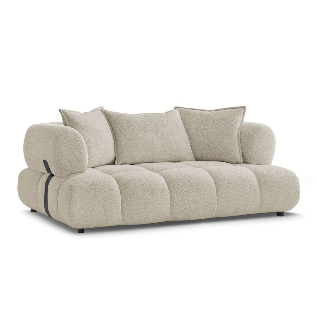 Canapé BOBOCHIC Alya 2 places en tissu bouclette beige