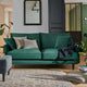Canapé CAMIF Olie 2 places en velours Vert Forêt
