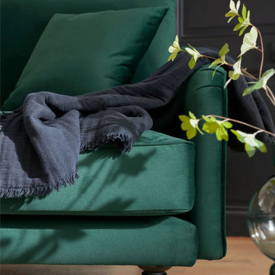 Canapé CAMIF Olie 2 places en velours Vert Forêt