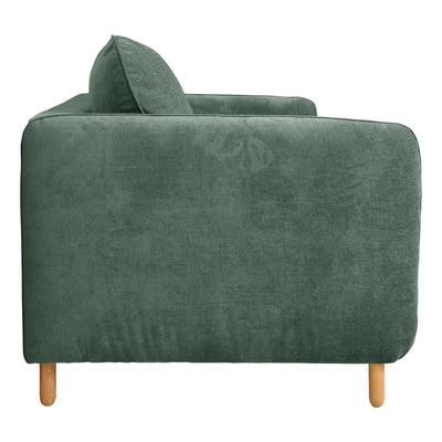 Canapé CAMIF Portimo 3 places en velours Vert de gris