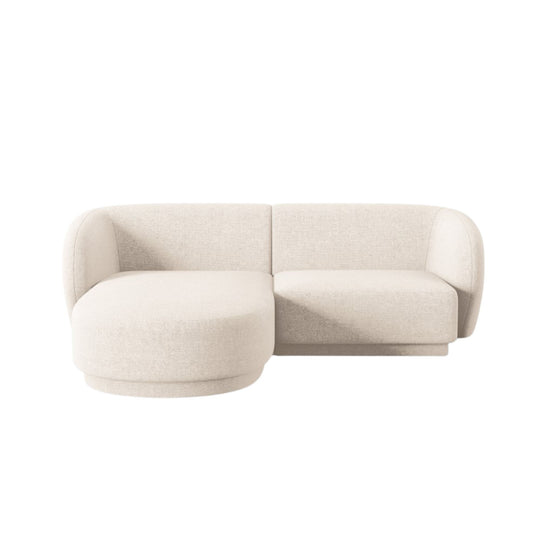 Canapé d'angle CXL by CHRISTIAN LACROIX Lionel 3 places en tissu chenille beige clair
