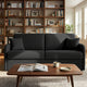 Canapé convertible 3 places CONVERTIBLE CENTER Delice en tissu gris anthracite