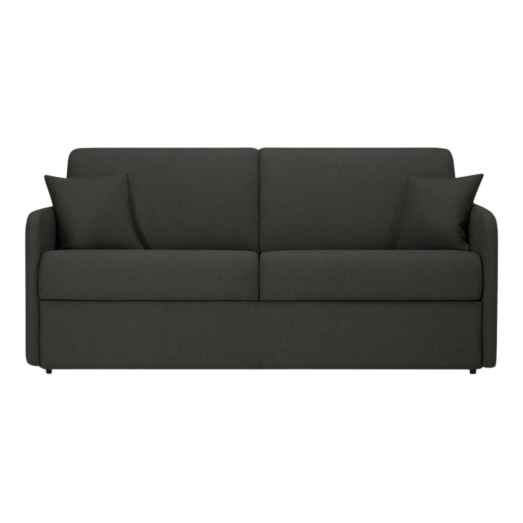 Canapé convertible 3 places CONVERTIBLE CENTER Delice en tissu gris anthracite