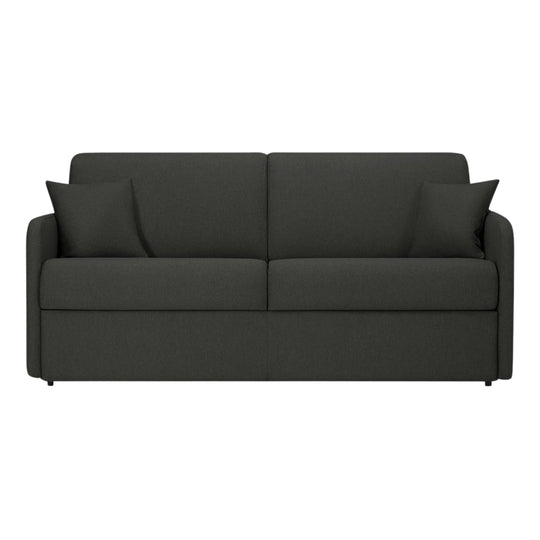 Canapé convertible 3 places CONVERTIBLE CENTER Delice en tissu gris anthracite