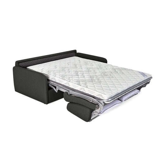 Canapé convertible 3 places CONVERTIBLE CENTER Delice en tissu gris anthracite
