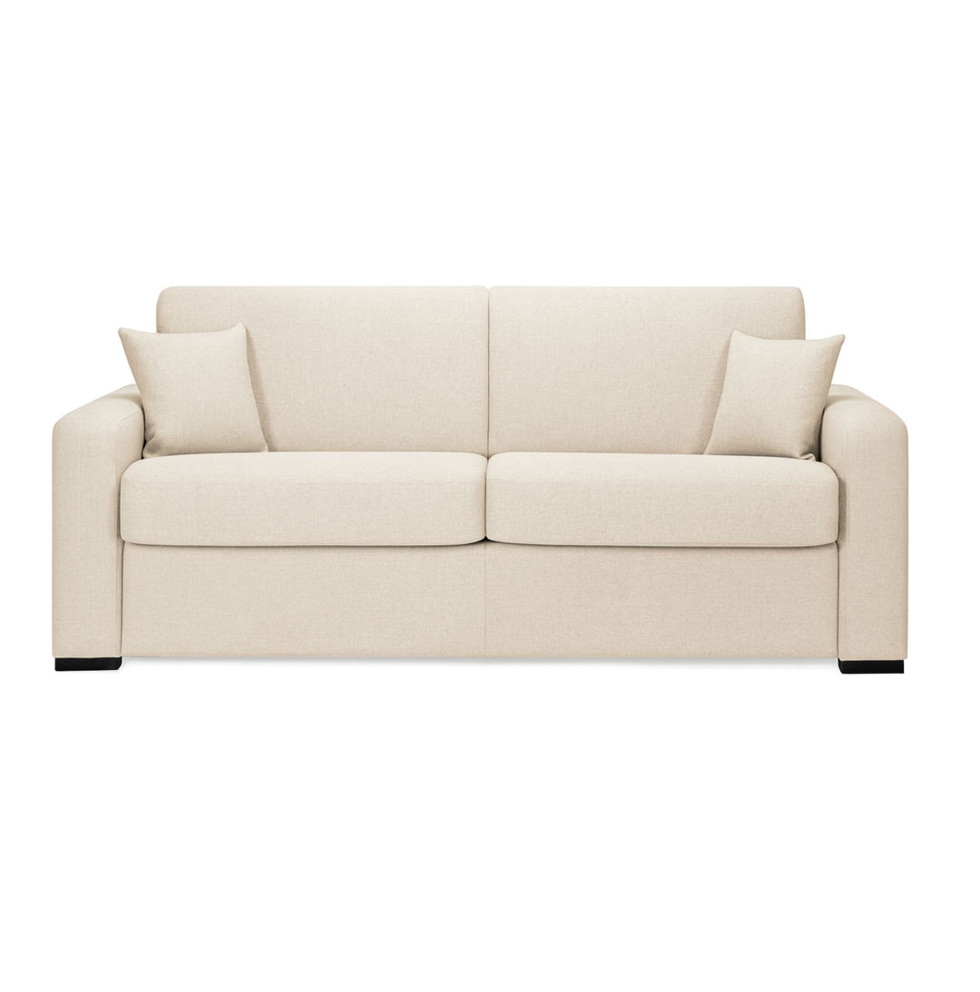 Canapé convertible 3 places CONVERTIBLE CENTER Verone en Tweed Ecru