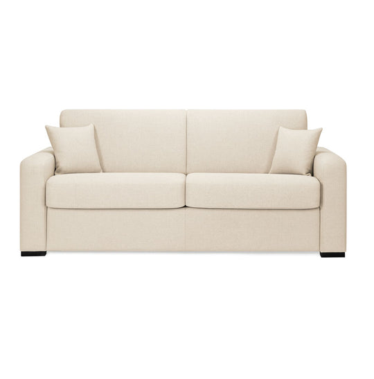 Canapé convertible 3 places CONVERTIBLE CENTER Verone en Tweed Ecru