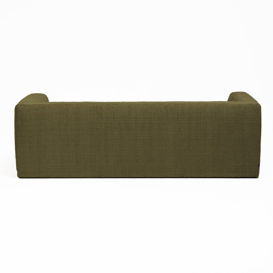 Canapé convertible DRAWER Danaë 4 places en tissu chenille vert