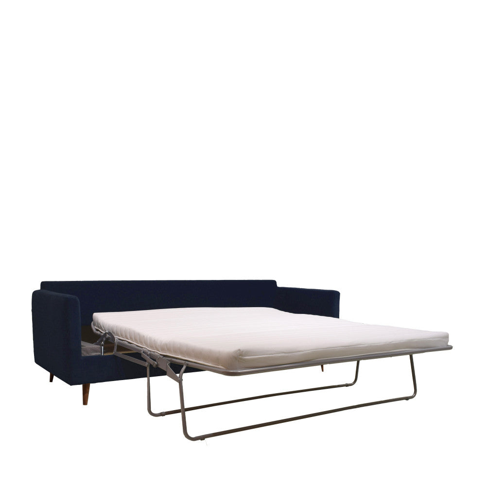Canapé convertible Drawer Villabon 4 places en velours bleu marine
