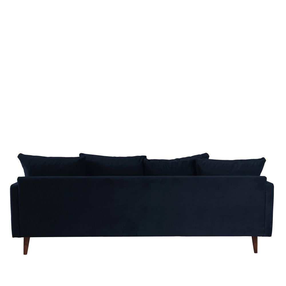 Canapé convertible Drawer Villabon 4 places en velours bleu marine