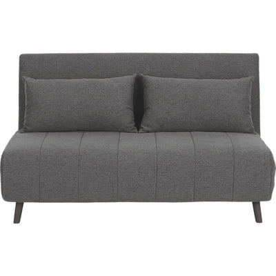 Canapé convertible ALINEA Noli 2 places en tissu gris anthracite