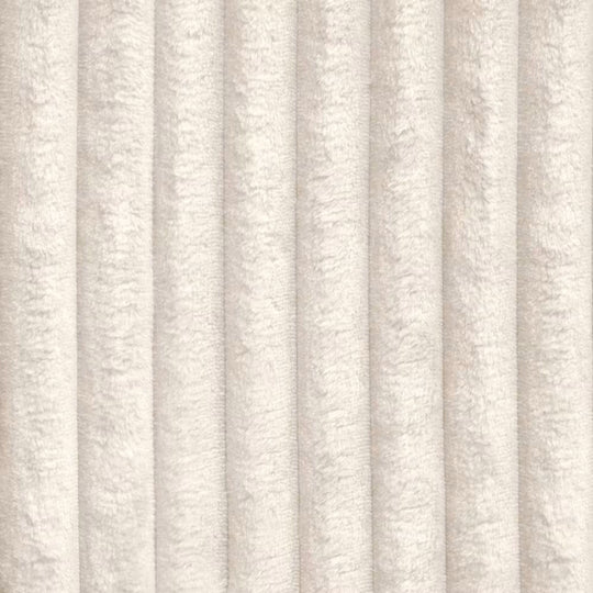 Canapé convertible d'angle droit SIA HOME Sasha en velours côtelé XXL crème 257cm