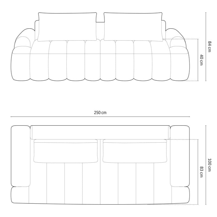 Canapé convertible Maison Héritage Kimi 4 places avec coffre de rangement