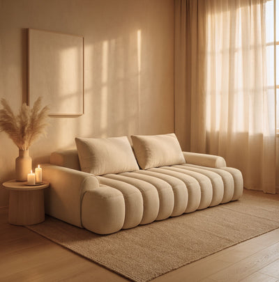 Canapé convertible Maison Héritage Kimi 4 places avec coffre de rangement