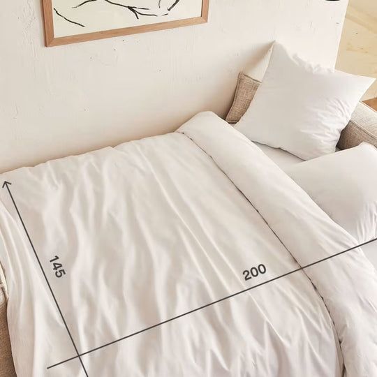 Canapé convertible KIPLI Folia 4 places en coton écru