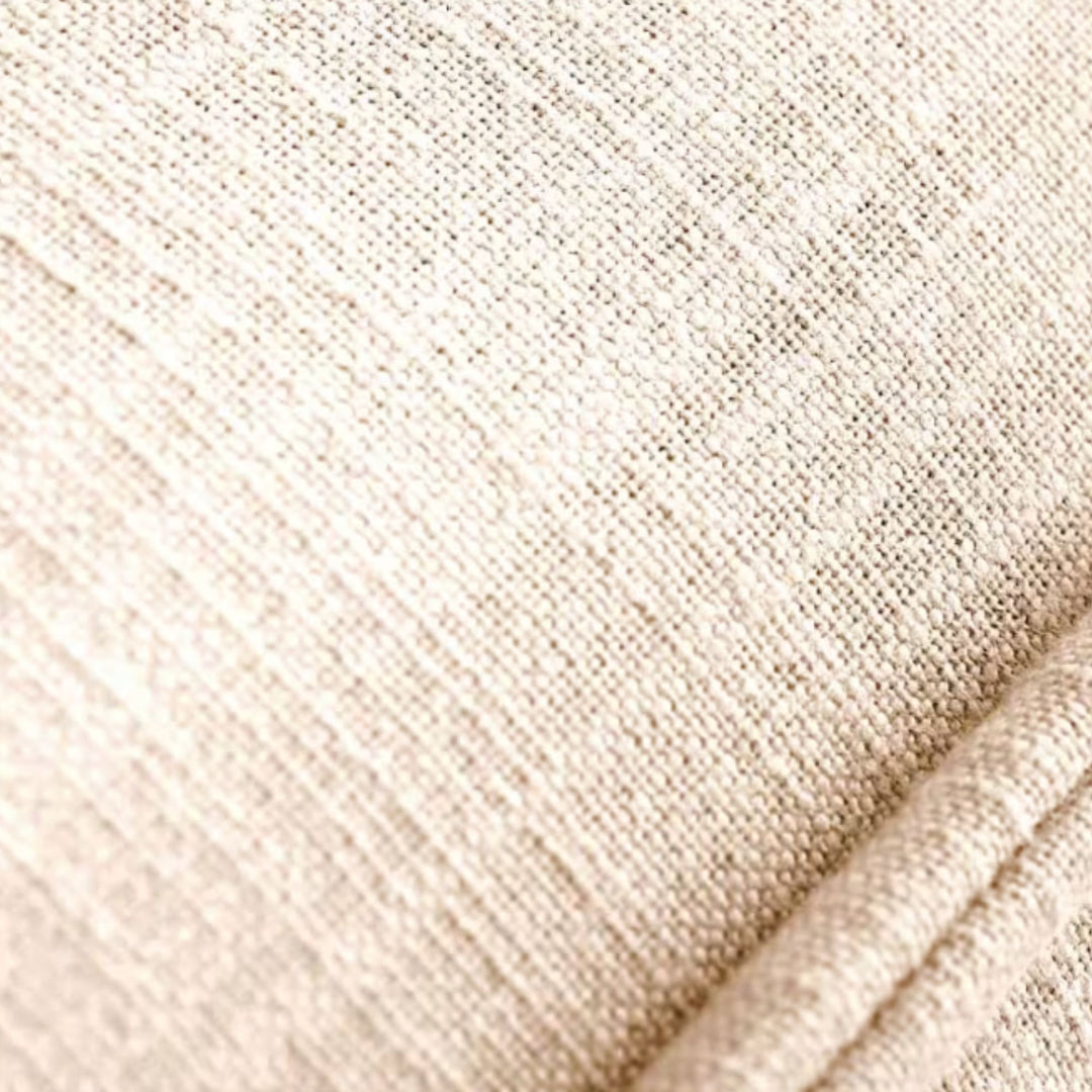 Canapé convertible KIPLI Folia 4 places en coton écru