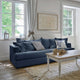 Canapé convertible CAMIF Pacha en tissu bleu