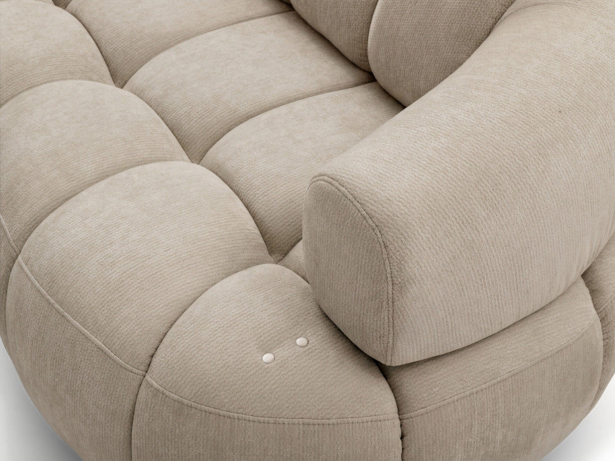 Canapé d'angle gauche convertible BOBOCHIC avance-recule électrique LOVELY tissu chenille
