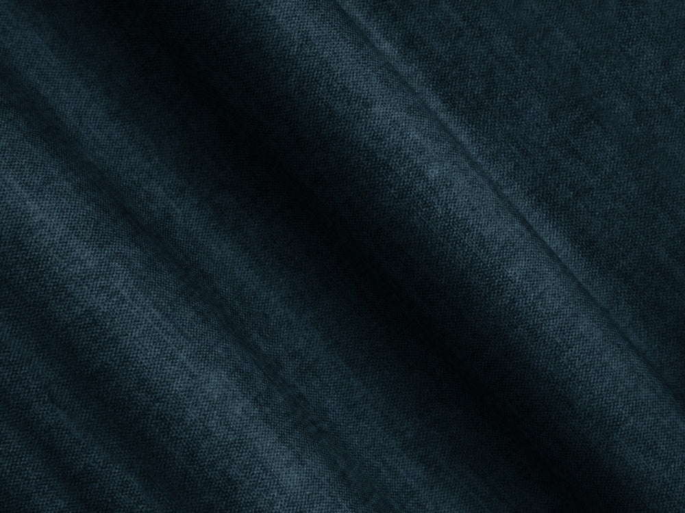 Canapé d'angle droit convertible COSMOPOLITAN DESIGN Linz 3 places en velours bleu pétrole