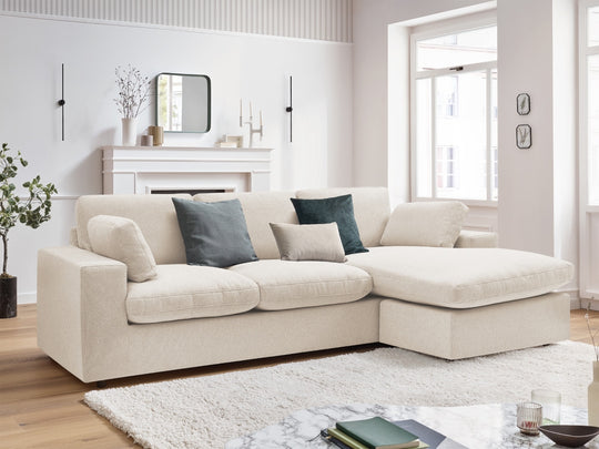 Canapé BOBOCHIC d’angle fixe réversible compact BELAIR
