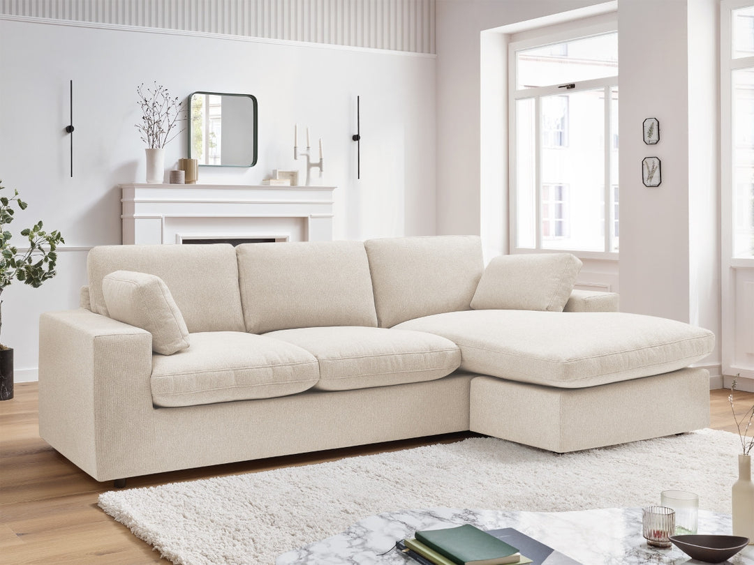 Canapé BOBOCHIC d’angle fixe réversible compact BELAIR