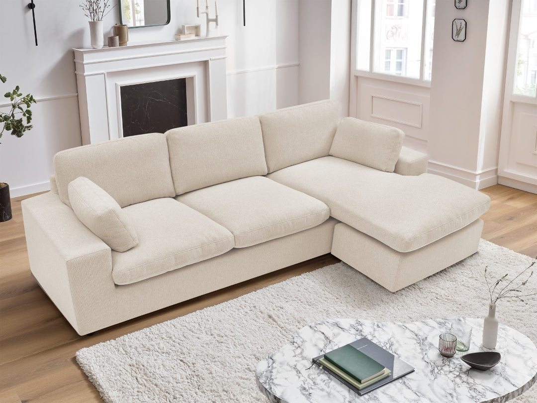 Canapé BOBOCHIC d’angle fixe réversible compact BELAIR