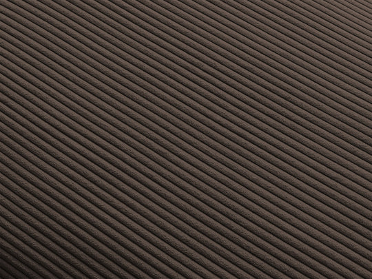 Canapé d'angle modulable BOBOCHIC Paris en velours côtelé Marron avec 3 chauffeuses, 1 méridienne, 1 angle, et 1 pouf