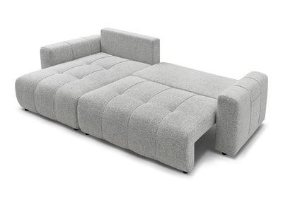 Canapé BOBOCHIC d'angle réversible convertible coffre ARSENE gris clair