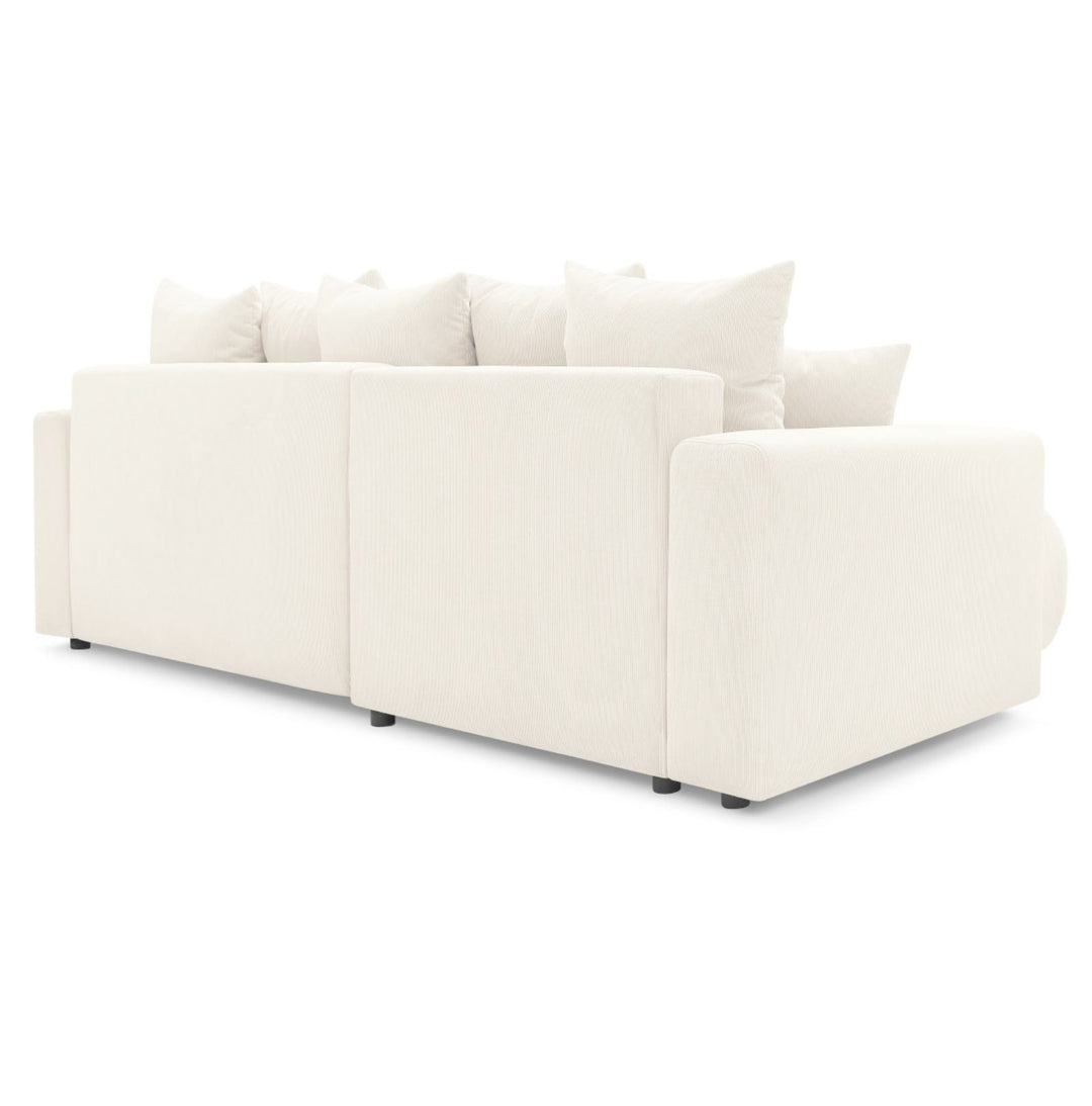 Canapé d'angle réversible convertible coffre BOBOCHIC Envy velours côtelé Beige