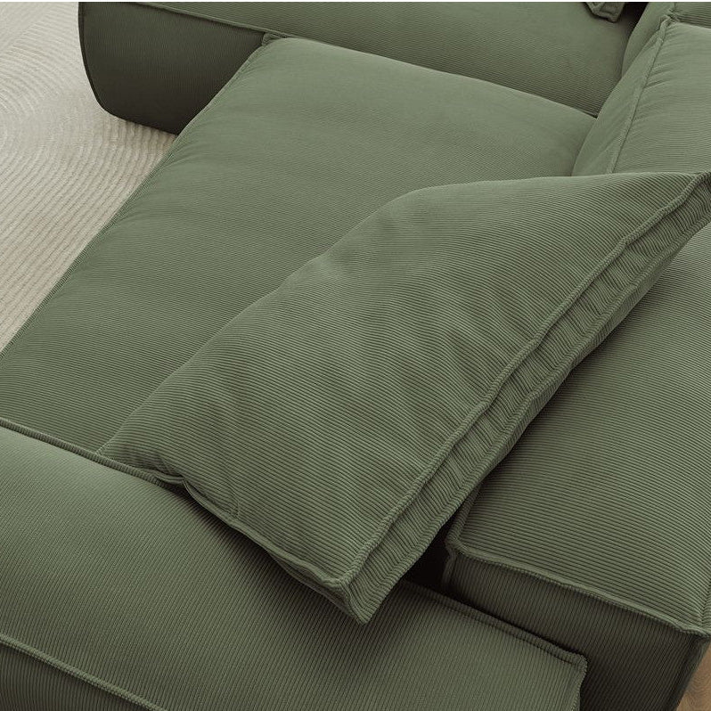 Canapé d'angle réversible BOBOCHIC Boheme velours vert