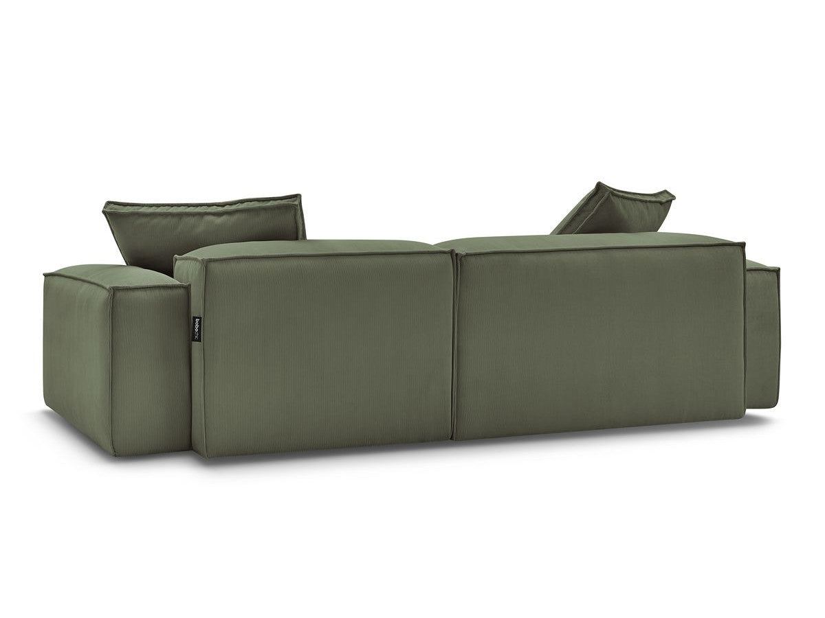Canapé d'angle réversible BOBOCHIC Boheme velours vert