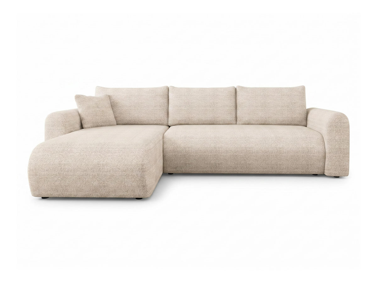 Canapé d'angle COMFIVO Labor en tissu beige