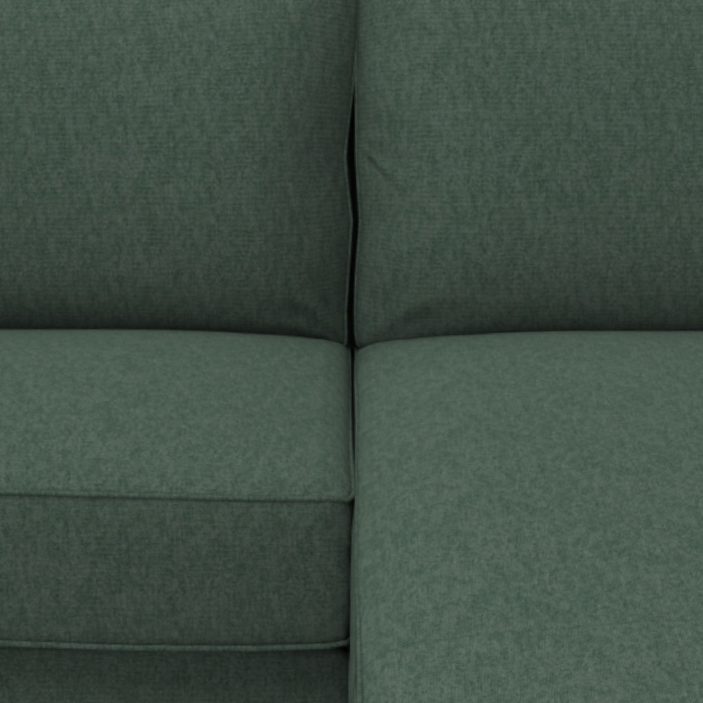 Canapé d'angle droit ALINEA California 3 places en tissu Danny Vert de gris