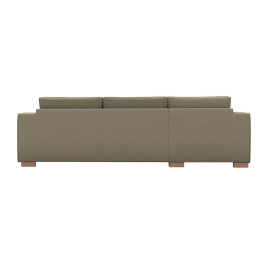 Canapé d'angle gauche ALINEA California 3 places en tissu Crown Beige roucas