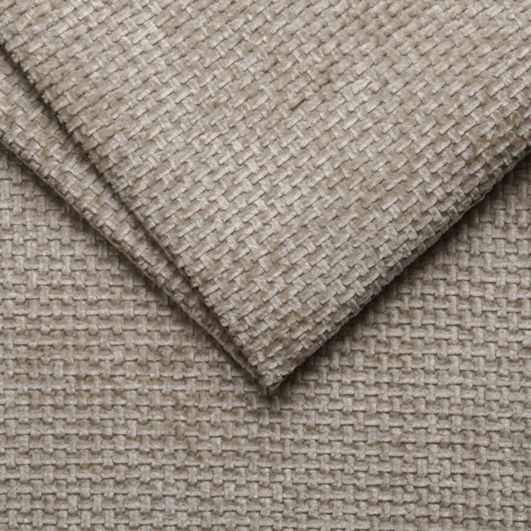 Canapé d'angle gauche MICADONI Lupine 3 places en tissu beige