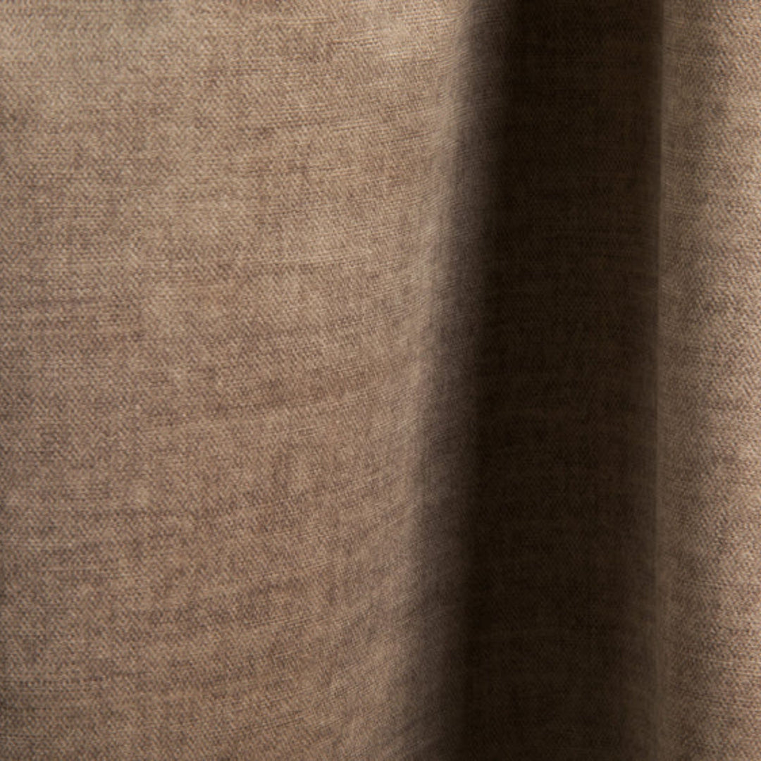 Canapé d'angle gauche MICADONI Martina 4 places en velours beige foncé