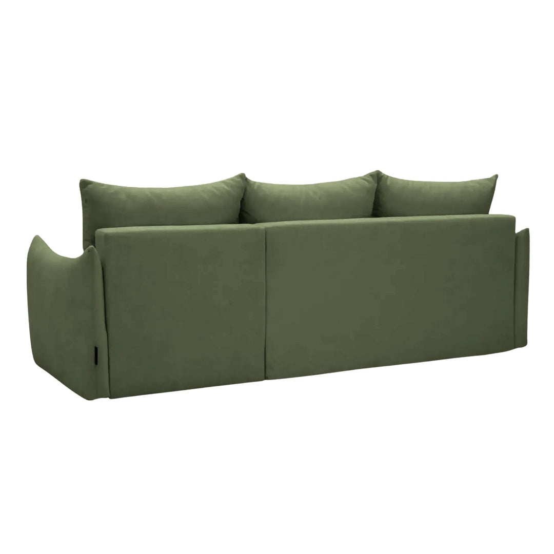 Canapé d'angle réversible CASANOVA Océane en tissu vert