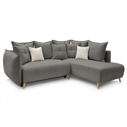 Canapé d'angle réversible convertible BOBOCHIC Nessa gris