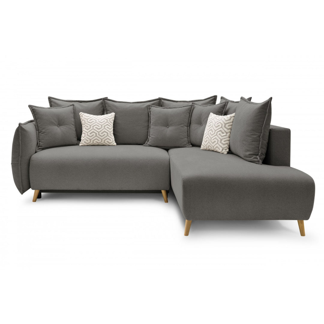 Canapé d'angle réversible convertible BOBOCHIC Nessa gris