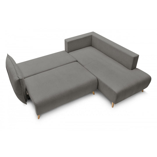 Canapé d'angle réversible convertible BOBOCHIC Nessa gris