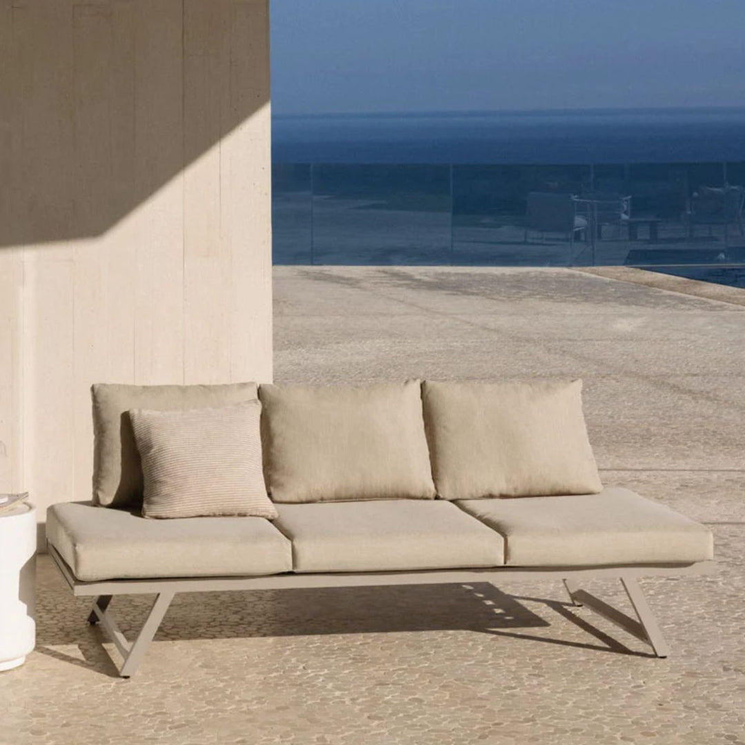 Canapé de jardin SKLUM Libanc 3 places inclinable Beige