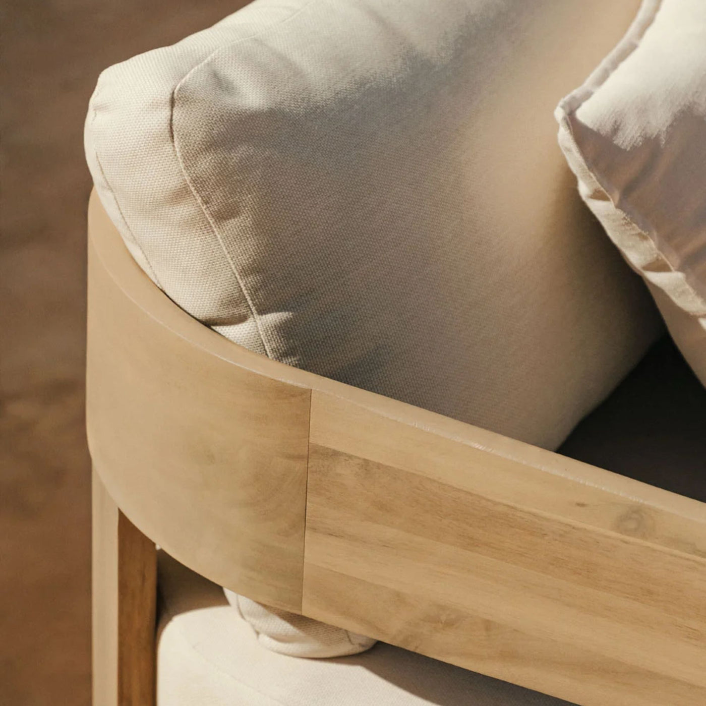 Canapé de jardin SKLUM Uleno 3 places  en bois d'Acacia Marron