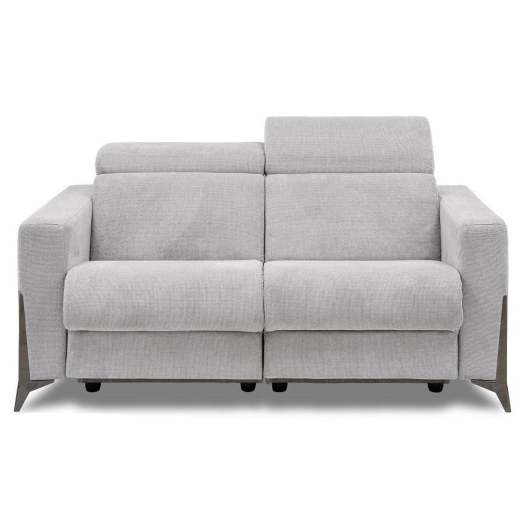 Canapé de relaxation LES TENDANCES Bakay en tissu gris clair