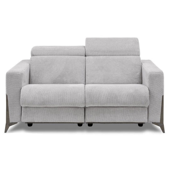 Canapé de relaxation LES TENDANCES Bakay en tissu gris clair
