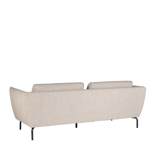 Canapé DRAWER Melrose 3 places en tissu bouclette beige