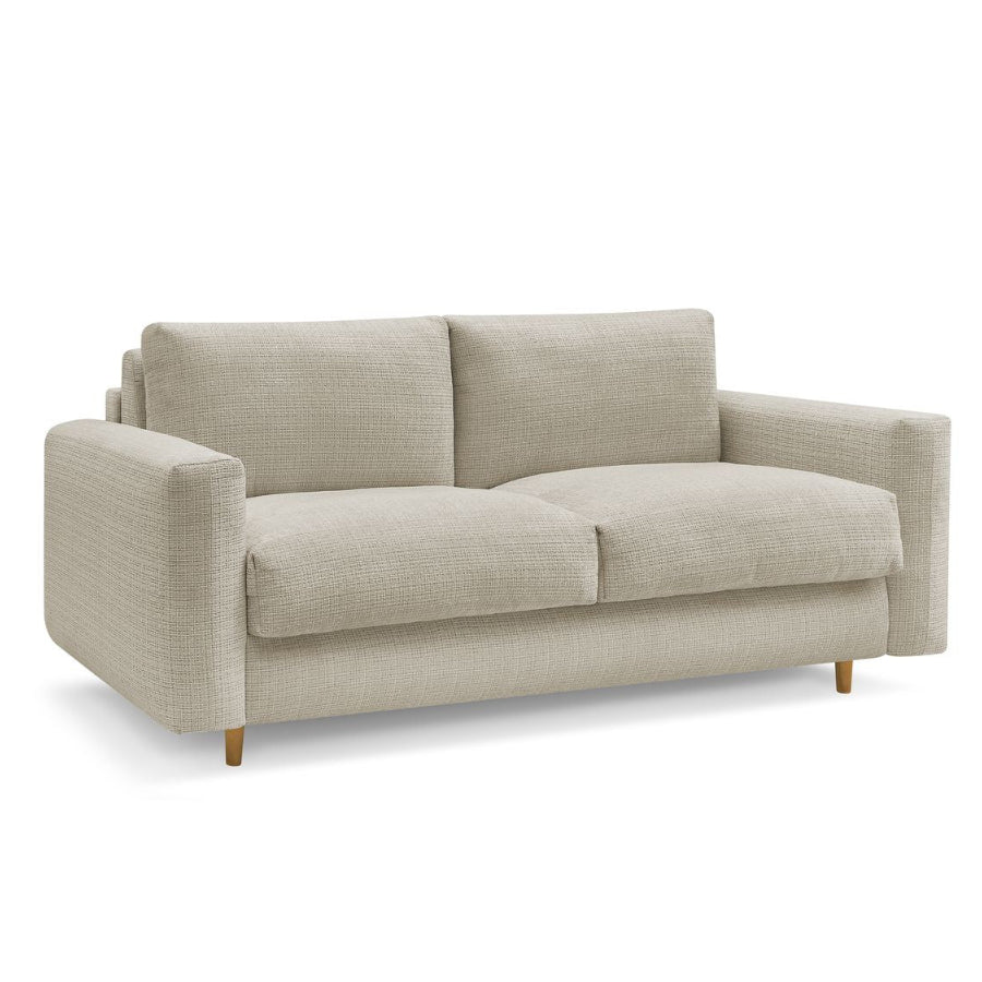 Canapé convertible BOBOCHIC COCOONE 3 places Tissu beige