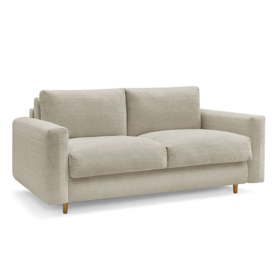 Canapé convertible BOBOCHIC COCOONE 3 places Tissu beige