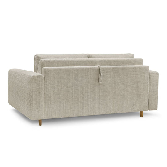 Canapé convertible BOBOCHIC COCOONE 3 places Tissu beige