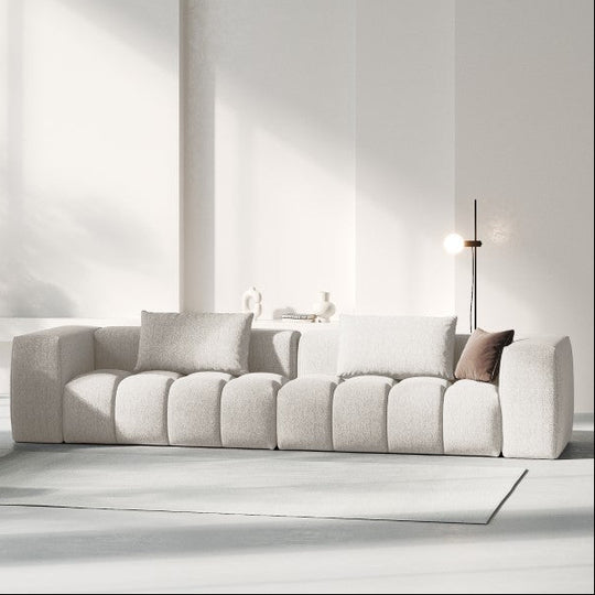 Canapé droit CXL by Christian Lacroix Lorella 5 places en tissu beige